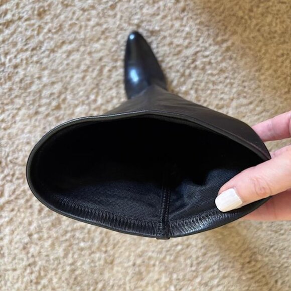 Cole Haan Nydia Tall Stretch Leather Boots Black Sz 10M/10B - Picture 5 of 16